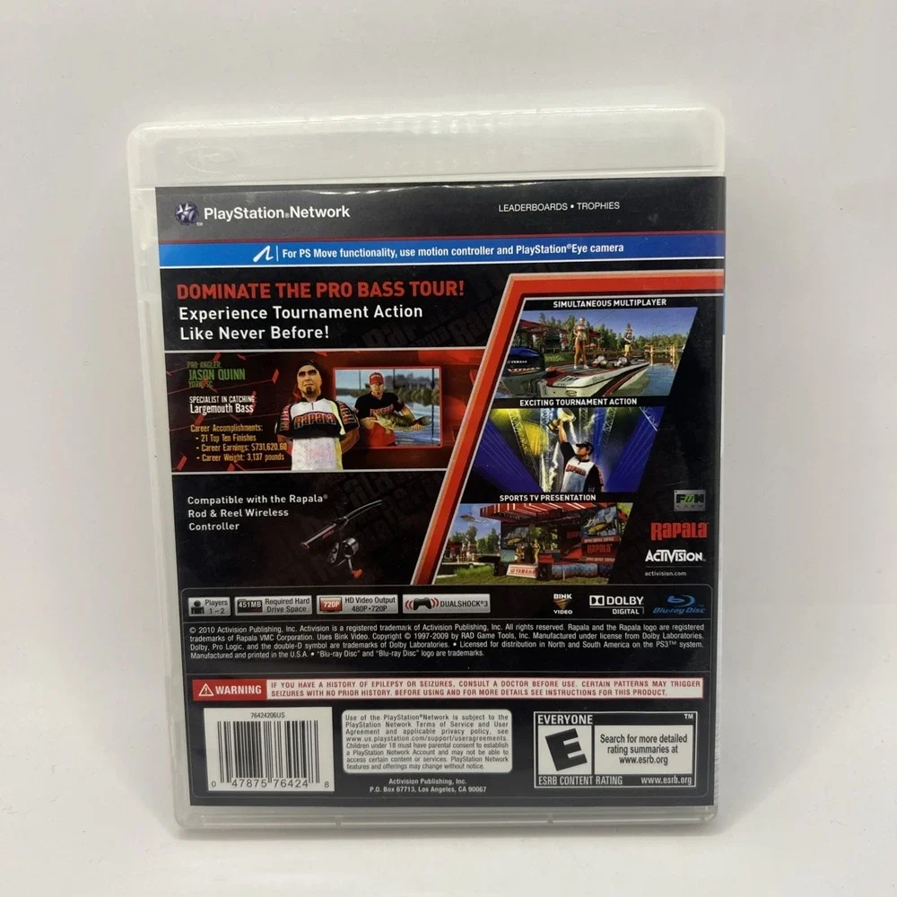 Rapala Pro Bass Fishing 2010 for for PlayStation 3 - CIB